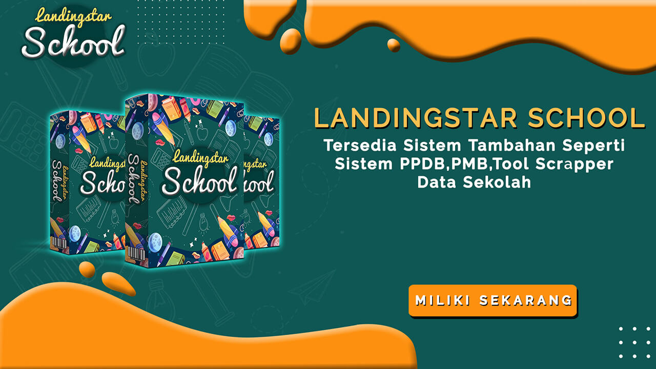 Landingstar School - Template PPDB & PMB Untuk Sekolah